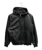A BATHING APEアベイシングエイプ）の古着「レザー シャーク パーカー/A BATHING APE」｜ブラック