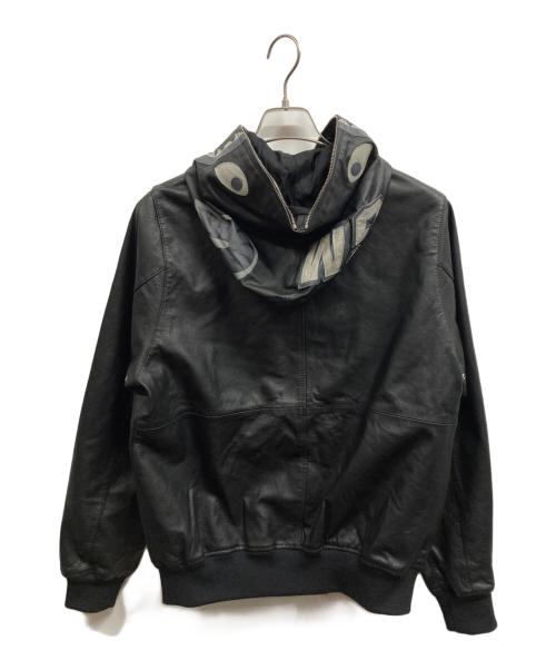A BATHING APE（アベイシングエイプ）A BATHING APE (アベイシングエイプ) レザー シャーク パーカー/A BATHING APE ブラック サイズ:Mの古着・服飾アイテム