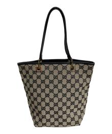 GUCCI（グッチ）の古着「GGキャンバストートバッグ/GUCCI」｜ブラック