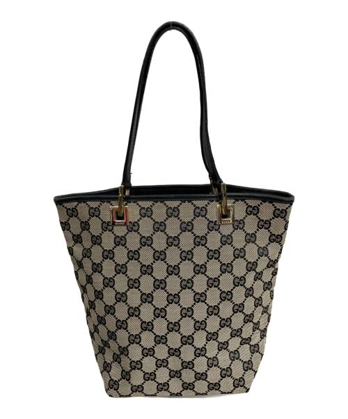 GUCCI（グッチ）GUCCI (グッチ) GGキャンバストートバッグ/GUCCI ブラックの古着・服飾アイテム