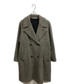 MARGARET HOWELLマーガレットハウエル）の古着「SOFT TWEED ロングコート/MARGARET HOWELL」｜グレー