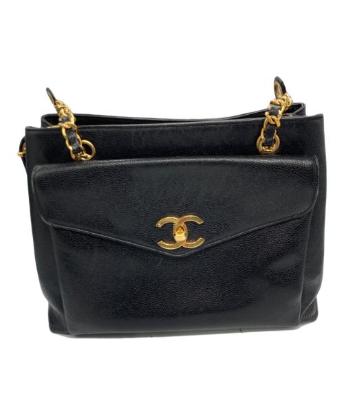 CHANEL（シャネル）CHANEL (シャネル) チェーントートバッグ/CHANEL ブラックの古着・服飾アイテム