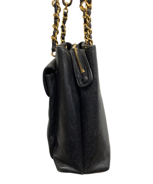 CHANEL（シャネル）CHANEL (シャネル) チェーントートバッグ/CHANEL ブラックの古着・服飾アイテム