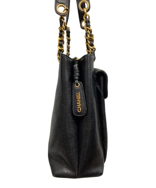 CHANEL（シャネル）CHANEL (シャネル) チェーントートバッグ/CHANEL ブラックの古着・服飾アイテム