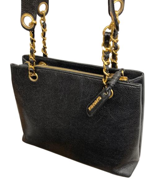 CHANEL（シャネル）CHANEL (シャネル) チェーントートバッグ/CHANEL ブラックの古着・服飾アイテム