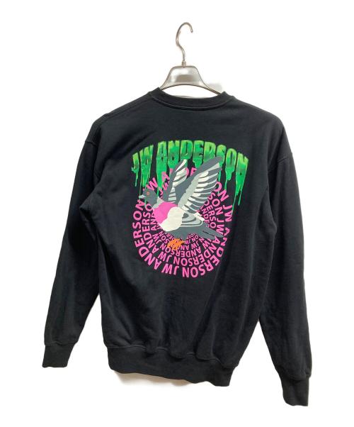 J.W.ANDERSON（ジェイダブリューアンダーソン）J.W.ANDERSON (ジェイダブリューアンダーソン) Slime Logo Classic SWEATSHIRT/J.W.ANDERSON ブラック サイズ:Sの古着・服飾アイテム