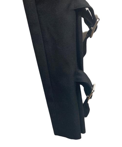 JOHN LAWRENCE SULLIVAN（ジョン ローレンス サリバン）JOHN LAWRENCE SULLIVAN (ジョン ローレンス サリバン) gabardine bondage trousers J/JOHN LAWRENCE SULLIVAN ブラック サイズ:44の古着・服飾アイテム