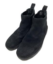CLARKS ORIGINALS（クラークス オリジナルズ）の古着「サイドゴアシューズ/	Clarks Originals」｜ブラック