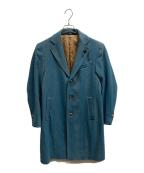 LARDINIラルディーニ）の古着「カシミヤチェスターコート/LARDINI」｜ブルー