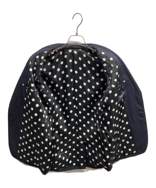 COMME des GARCONS HOMME（コムデギャルソン オム）COMME des GARCONS HOMME (コムデギャルソン オム) ドット柄テーラードジャケット/COMME des GARCONS HOMME ネイビー サイズ:XSの古着・服飾アイテム