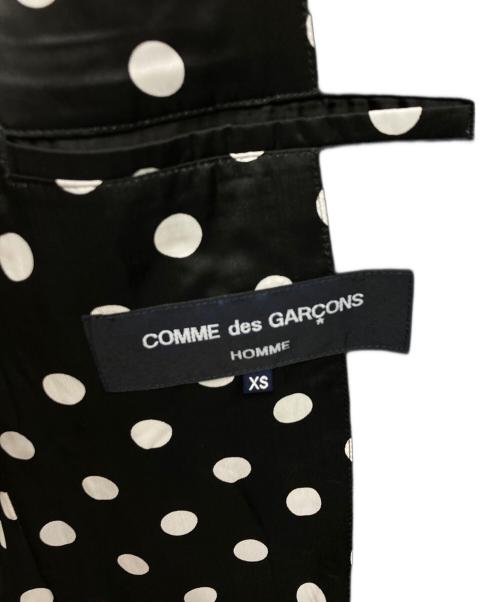 COMME des GARCONS HOMME（コムデギャルソン オム）COMME des GARCONS HOMME (コムデギャルソン オム) ドット柄テーラードジャケット/COMME des GARCONS HOMME ネイビー サイズ:XSの古着・服飾アイテム