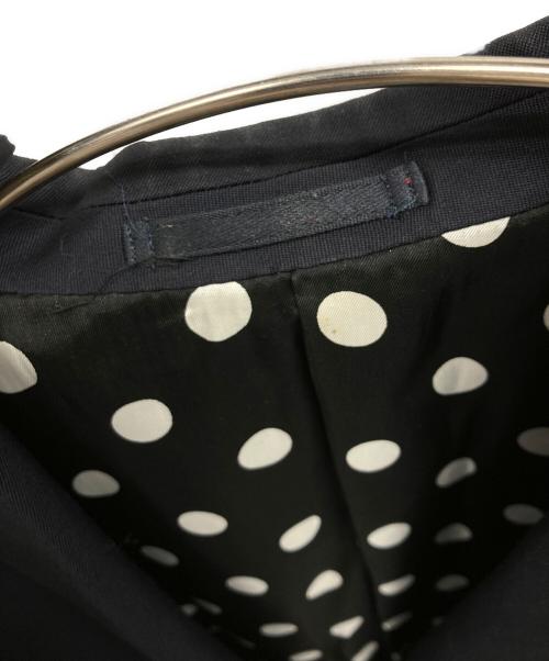 COMME des GARCONS HOMME（コムデギャルソン オム）COMME des GARCONS HOMME (コムデギャルソン オム) ドット柄テーラードジャケット/COMME des GARCONS HOMME ネイビー サイズ:XSの古着・服飾アイテム