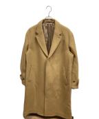 COMME des GARCONS HOMMEコムデギャルソン オム）の古着「ウール ダブルフェイス メルトン コート」｜ベージュ