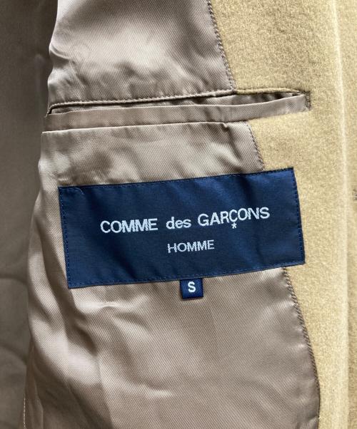 COMME des GARCONS HOMME（コムデギャルソン オム）COMME des GARCONS HOMME (コムデギャルソン オム) ウール ダブルフェイス メルトン コート ベージュ サイズ:Sの古着・服飾アイテム