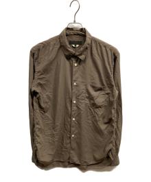 COMME des GARCONS HOMME DEUX（コムデギャルソン オム ドゥ）の古着「ポリロングスリーブシャツ」｜グリーン
