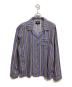 stussy（ステューシー）の古着「マルチストライプシャツ/stussy」｜パープル