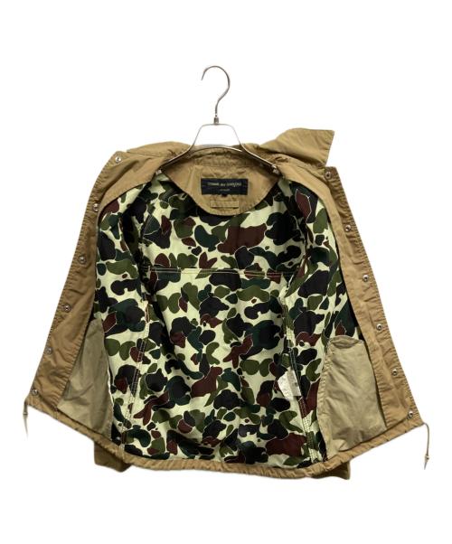 COMME des GARCONS HOMME（コムデギャルソン オム）COMME des GARCONS HOMME (コムデギャルソン オム) 裏地カモ柄コーチジャケット ベージュ サイズ:XSの古着・服飾アイテム