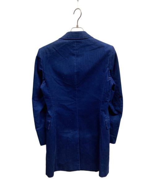 COMME des GARCONS HOMME（コムデギャルソン オム）COMME des GARCONS HOMME (コムデギャルソン オム) 裏地カモ柄コーデュロイコート ブルー サイズ:XSの古着・服飾アイテム