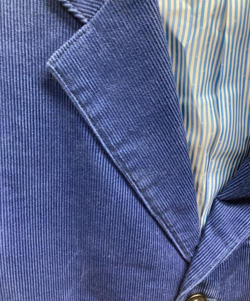 COMME des GARCONS HOMME（コムデギャルソン オム）COMME des GARCONS HOMME (コムデギャルソン オム) 裏地カモ柄コーデュロイコート ブルー サイズ:XSの古着・服飾アイテム