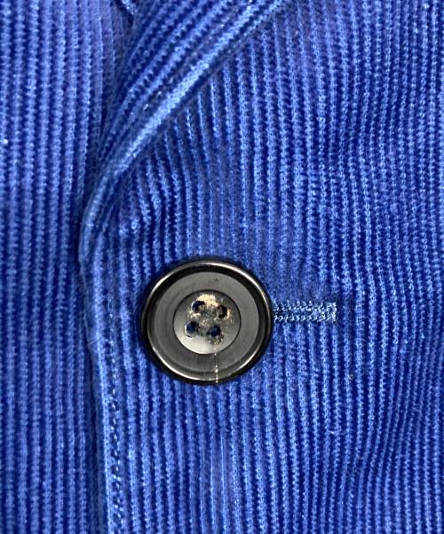 COMME des GARCONS HOMME（コムデギャルソン オム）COMME des GARCONS HOMME (コムデギャルソン オム) 裏地カモ柄コーデュロイコート ブルー サイズ:XSの古着・服飾アイテム