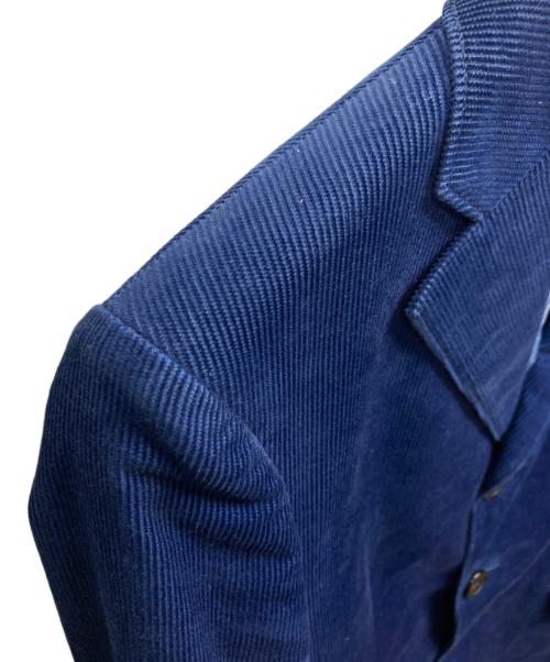 COMME des GARCONS HOMME（コムデギャルソン オム）COMME des GARCONS HOMME (コムデギャルソン オム) 裏地カモ柄コーデュロイコート ブルー サイズ:XSの古着・服飾アイテム