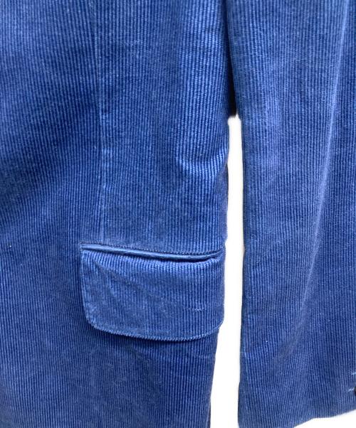 COMME des GARCONS HOMME（コムデギャルソン オム）COMME des GARCONS HOMME (コムデギャルソン オム) 裏地カモ柄コーデュロイコート ブルー サイズ:XSの古着・服飾アイテム
