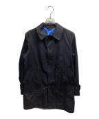 COMME des GARCONS HOMME×VALSTARコムデギャルソン オム×ヴァルスター）の古着「製品染 ステンカラーコート」｜ネイビー