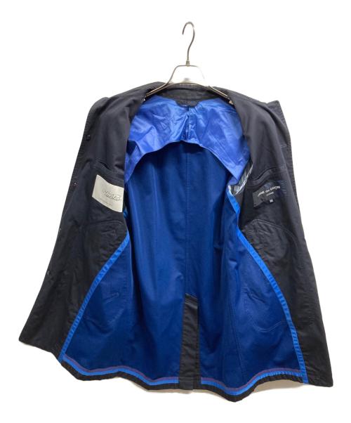 COMME des GARCONS HOMME（コムデギャルソン オム）COMME des GARCONS HOMME (コムデギャルソン オム) Valstar (ヴァルスター) 製品染 ステンカラーコート ネイビー サイズ:XSの古着・服飾アイテム
