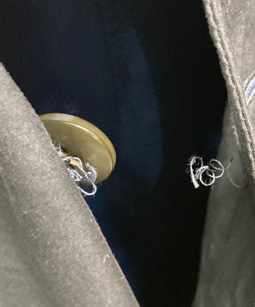 COMME des GARCONS HOMME（コムデギャルソン オム）COMME des GARCONS HOMME (コムデギャルソン オム) Valstar (ヴァルスター) 製品染 ステンカラーコート ネイビー サイズ:XSの古着・服飾アイテム