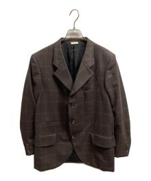 COMME des GARCONS HOMME DEUX（コムデギャルソン オム ドゥ）の古着「チェック柄3Bテーラードジャケット/	COMME des GARCONS HOMME DEUX」｜ブラウン