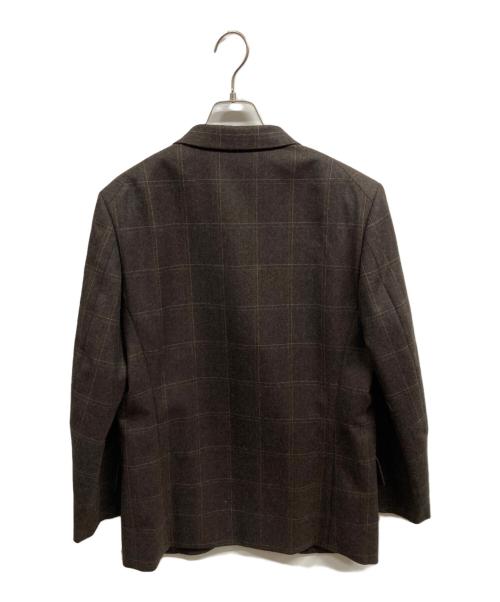 COMME des GARCONS HOMME DEUX（コムデギャルソン オム ドゥ）COMME des GARCONS HOMME DEUX (コムデギャルソン オム ドゥ) チェック柄3Bテーラードジャケット/	COMME des GARCONS HOMME DEUX ブラウン サイズ:Ｓの古着・服飾アイテム