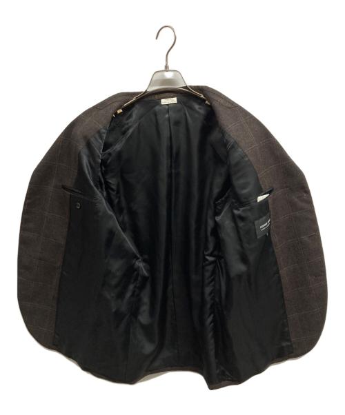 COMME des GARCONS HOMME DEUX（コムデギャルソン オム ドゥ）COMME des GARCONS HOMME DEUX (コムデギャルソン オム ドゥ) チェック柄3Bテーラードジャケット/	COMME des GARCONS HOMME DEUX ブラウン サイズ:Ｓの古着・服飾アイテム