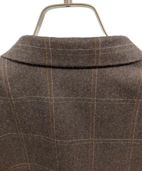 COMME des GARCONS HOMME DEUX（コムデギャルソン オム ドゥ）COMME des GARCONS HOMME DEUX (コムデギャルソン オム ドゥ) チェック柄3Bテーラードジャケット/	COMME des GARCONS HOMME DEUX ブラウン サイズ:Ｓの古着・服飾アイテム