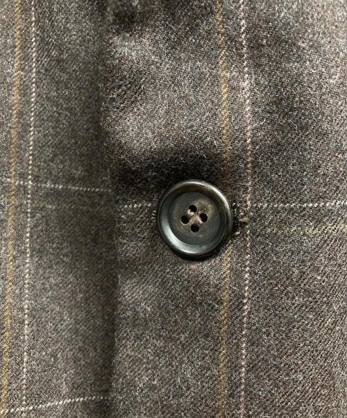 COMME des GARCONS HOMME DEUX（コムデギャルソン オム ドゥ）COMME des GARCONS HOMME DEUX (コムデギャルソン オム ドゥ) チェック柄3Bテーラードジャケット/	COMME des GARCONS HOMME DEUX ブラウン サイズ:Ｓの古着・服飾アイテム