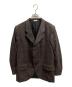 COMME des GARCONS HOMME DEUX（コムデギャルソン オム ドゥ）の古着「チェック柄3Bテーラードジャケット/	COMME des GARCONS HOMME DEUX」｜ブラウン