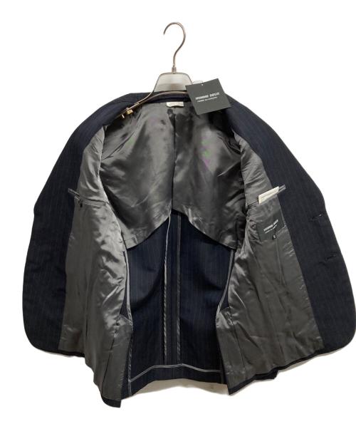 COMME des GARCONS HOMME DEUX（コムデギャルソン オム ドゥ）COMME des GARCONS HOMME DEUX (コムデギャルソン オム ドゥ) ウールリネンテーラードジャケット/COMME des GARCONS HOMME DEUX ブラック サイズ:XSの古着・服飾アイテム