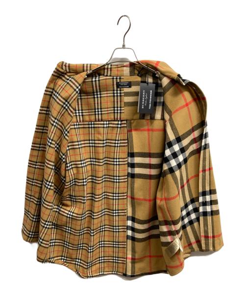 BURBERRY（バーバリー）BURBERRY (バーバリー) Gosha Rubchinskiy (ゴーシャラブチンスキー) ノヴァチェックフランネルシャツ ベージュ サイズ:Sの古着・服飾アイテム