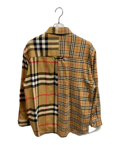 BURBERRY（バーバリー）BURBERRY (バーバリー) Gosha Rubchinskiy (ゴーシャラブチンスキー) ノヴァチェックフランネルシャツ ベージュ サイズ:Sの古着・服飾アイテム