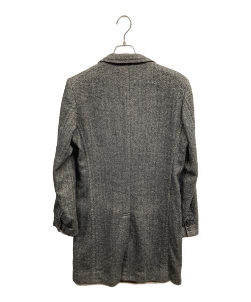 COMME des GARCONS HOMME（コムデギャルソン オム）COMME des GARCONS HOMME (コムデギャルソン オム) 裏地カモ柄ヘリンボーンコート グレー サイズ:Sの古着・服飾アイテム