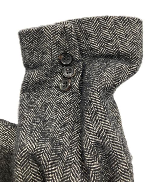 COMME des GARCONS HOMME（コムデギャルソン オム）COMME des GARCONS HOMME (コムデギャルソン オム) 裏地カモ柄ヘリンボーンコート グレー サイズ:Sの古着・服飾アイテム