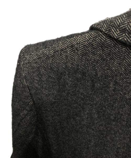 COMME des GARCONS HOMME（コムデギャルソン オム）COMME des GARCONS HOMME (コムデギャルソン オム) 裏地カモ柄ヘリンボーンコート グレー サイズ:Sの古着・服飾アイテム