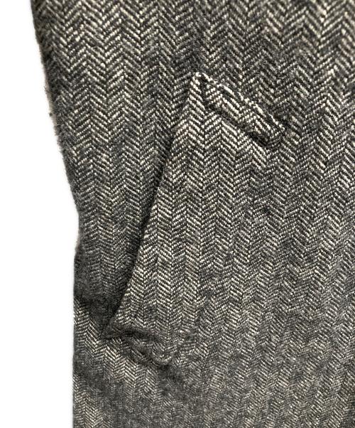 COMME des GARCONS HOMME（コムデギャルソン オム）COMME des GARCONS HOMME (コムデギャルソン オム) 裏地カモ柄ヘリンボーンコート グレー サイズ:Sの古着・服飾アイテム
