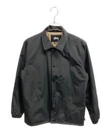 stussy（ステューシー）の古着「ナイロンコーチジャケット」｜ブラック