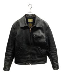 JOE McCOY’S（ジョーマッコイ）の古着「30s LEATHER SPORTS JACKET / NELSON/JOE McCOY’S」｜ブラック