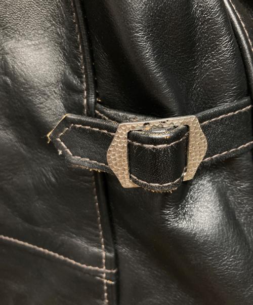 JOE McCOY’S（ジョーマッコイ）JOE McCOY’S (ジョーマッコイ) 30s LEATHER SPORTS JACKET / NELSON/JOE McCOY’S ブラック サイズ:40の古着・服飾アイテム