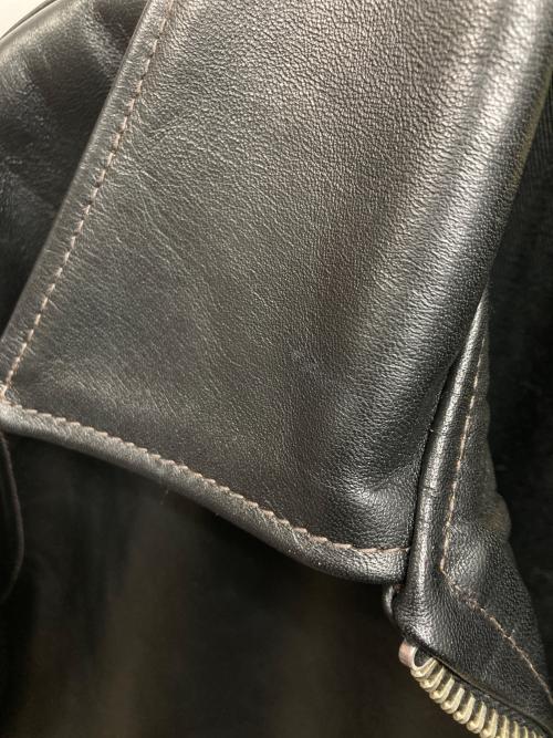 JOE McCOY’S（ジョーマッコイ）JOE McCOY’S (ジョーマッコイ) 30s LEATHER SPORTS JACKET / NELSON/JOE McCOY’S ブラック サイズ:40の古着・服飾アイテム