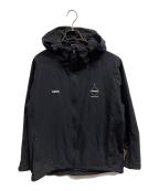 F.C.R.B.エフシーレアルブリストル）の古着「BIG LOGO WARM UP JACKET/F.C.R.B.」｜ブラック