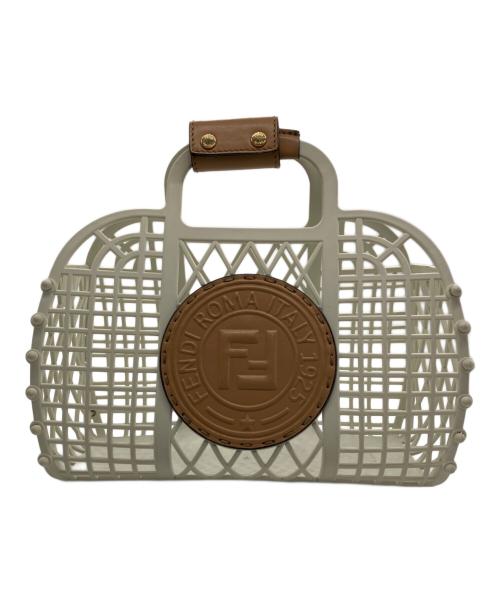FENDI（フェンディ）FENDI (フェンディ) バスケット スモール アイボリー×ブラウンの古着・服飾アイテム