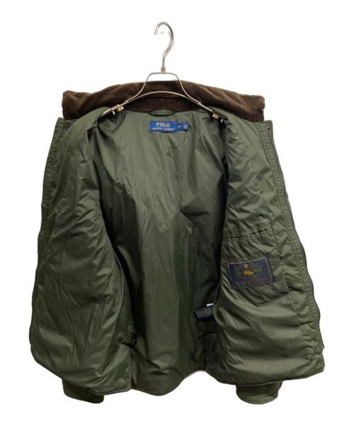 POLO RALPH LAUREN（ポロ・ラルフローレン）POLO RALPH LAUREN (ポロ・ラルフローレン) 襟コーデュロイキルティングジャケット/POLO RALPH LAUREN オリーブ サイズ:Sの古着・服飾アイテム