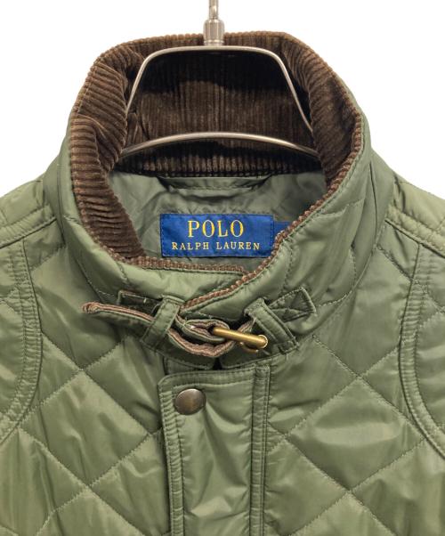 POLO RALPH LAUREN（ポロ・ラルフローレン）POLO RALPH LAUREN (ポロ・ラルフローレン) 襟コーデュロイキルティングジャケット/POLO RALPH LAUREN オリーブ サイズ:Sの古着・服飾アイテム